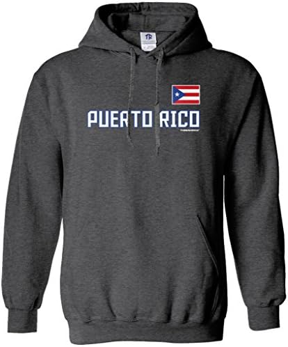 Threadrock erkek Porto Riko Ulusal Gurur Hoodie Sweatshirt