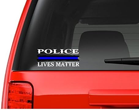 Polis Lives Matter (M17) Ince Mavi Çizgi Polis Polis Şerif Trooper Vinil çıkartma Araba Pencere