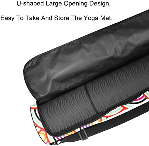 Yoga Mat Çanta taşıyıcı Ayarlanabilir Omuz Askısı ile, egzersiz Yoga matı Taşıma Çantası Kadın Erkek Balık Pulu Desen