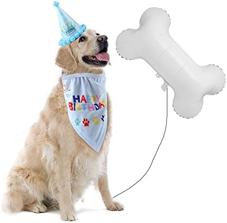 Creaides 6 adet Kemik Balonlar Alüminyum Folyo Köpek Kemik Şekilli Balonlar Bebek Duş Yavru Köpek Doğum Günü Partisi