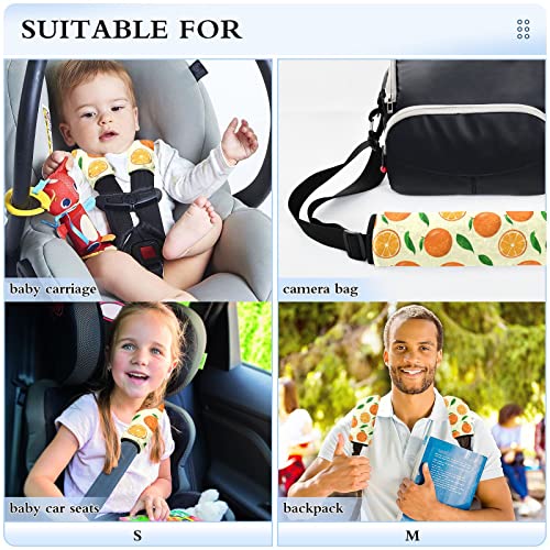 Limon Portakal Araba Koltuğu Askı Kapakları Bebek Çocuklar için 2 ADET Araba Koltuğu Sapanlar Omuz Yastık Pedleri