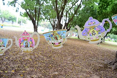 Alice Harikalar Diyarında Asılı Çaydanlık ve çay bardağı Kiraz Kuşu çılgın Şapkacı çay Partisi