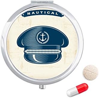 Denizci Şapka Navigasyon Askeri Okyanus Hap Durumda Cep tıbbi saklama kutusu Konteyner Dağıtıcı