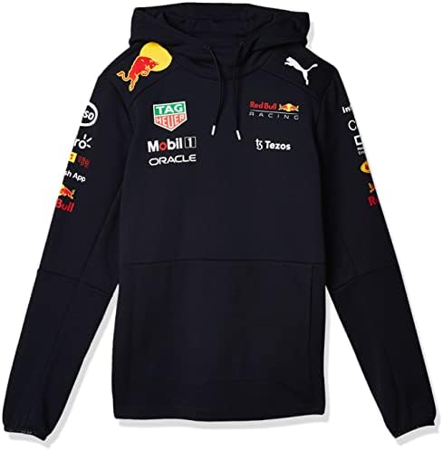 PUMA Red Bull Racing Resmi Takım Kapüşonlu Sweatshirt, Erkek X-Small-Resmi Ürünler