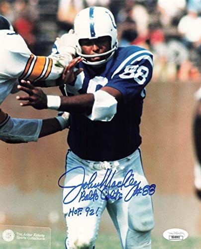 John Mackey İmzalı / Yazılı Balt Colts HOF 92 8x10 Fotoğraf Baltimore Colts (JSA) - İmzalı NFL Fotoğrafları