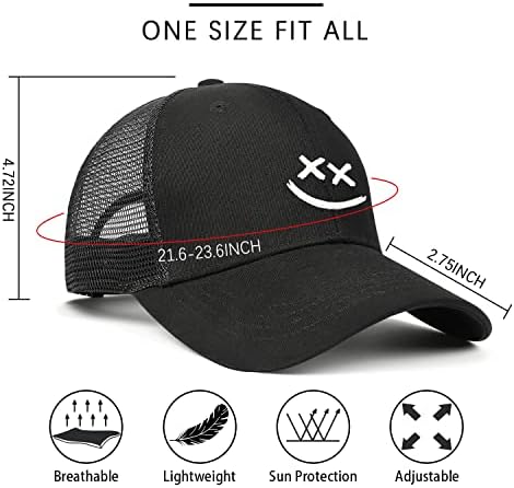 Ztuhjvy şoför şapkası beyzbol şapkası İşlemeli beyzbol şapkası s Ayarlanabilir Siyah Şapka Erkekler Kadınlar için