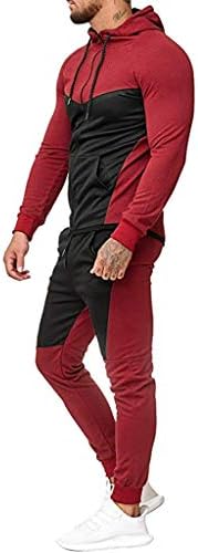 Erkek Rahat Eşofman Seti Uzun Kollu Koşu Eşofman Setleri svetşört ve Sweatpants 2 Parça Kıyafet 14