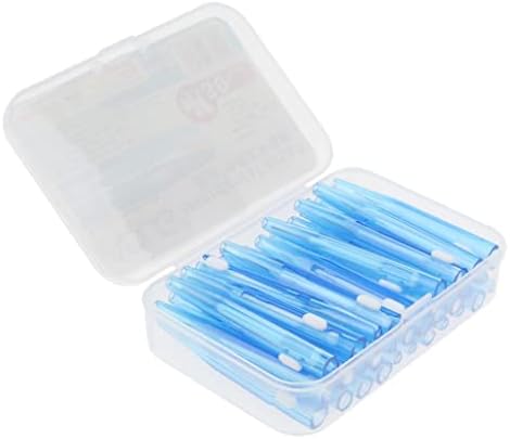 Jojomis 30 Adet Diş Arası Fırçası Kürdan İpi Pensesinde Diş Temiz Ağız Bakımı Seti-Mavi, 5cm