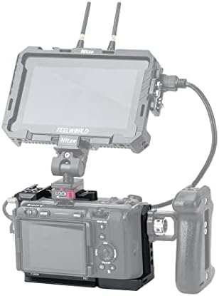 Nitze kamera kafesi ile ARCA Swiss QR Plaka ve NATO Raylar Tasarım Sony FX3 ile Uyumlu (ILME-FX3)