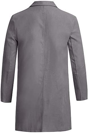 Erkek Trençkot Rüzgarlık Sonbahar Kış Düğme Slim Fit Blazer Ceketler Erkek Casual Düğme Takım Elbise Mont spor ceketler