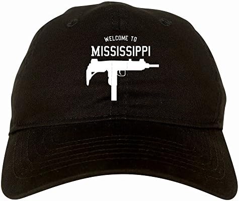 Mississippi Uzi Alt Makineli Tüfek 6 Panel Baba Şapkasına Hoş Geldiniz