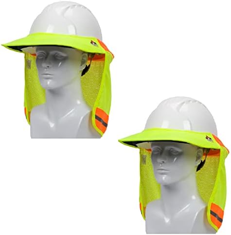 EZ-Cool 396-801FR FR İşlenmiş Hi-Vis Mesh/Polyester Sert Şapka Siperliği ve Boyun Gölgesi