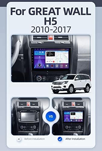 VOLEMİ Android 12 Araba Stereo için Büyük Duvar Hover Haval H5 1 2010-2017 9/9.5 Ekran FM AM Radyo ile Carplay Android