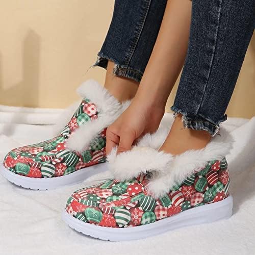 Kadın Kar Botları Kalınlaşmış Peluş Moda Sıcak kısa çizmeler pamuklu ayakkabılar Rahat yarım çizmeler