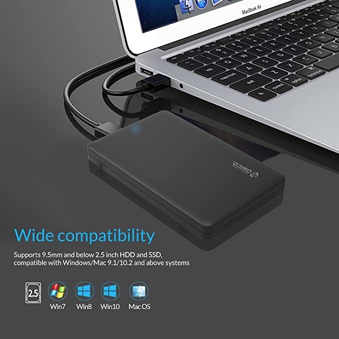 2.5(6.3 cm) USB 3.0 HDD muhafaza Kılıf Kapak için SATA SSD HDD / SATA SSD HDD muhafaza yüksek hızlı USB 3.0 / Aletsiz