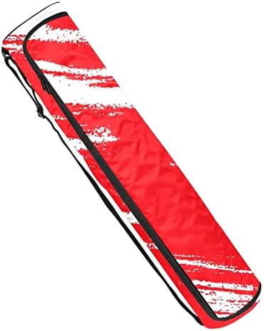 Egzersiz Yoga matı Taşıma Çantası Tote Taşıyıcı Omuz Askısı ile Kırmızı, u büyük 6.7x33. 9in/17x86 cm Yoga Mat Çantası