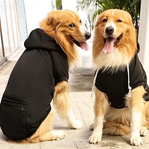 Köpekler için Evcil Hayvan Giysileri Kapüşonlu Sweatshirt Kedi Evcil Hayvan Sonbahar ve Kış Fermuarlı Polar Cep Sweatshirt