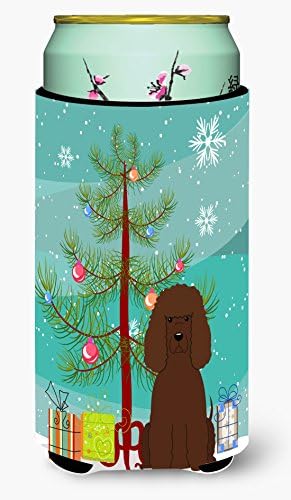 Caroline's Treasures BB4188TBC Merry Christmas Ağacı İrlandalı Su Spaniel Uzun Boy Hugger, Can Soğutucu Kol Hugger