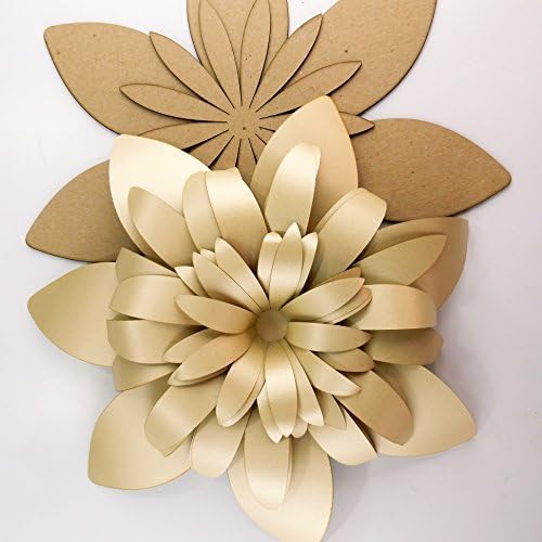 Kağıt Çiçek Şablon Seti Desen DIY kendi çiçek fon fotoğraf kabini çiçek dekorasyonu Kart Stoğu Gerbera