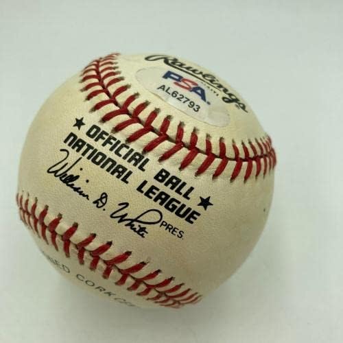 Hank Aaron Resmi Ulusal Beyzbol Ligi PSA DNA ORTAK İmzalı Beyzbol Toplarını İmzaladı
