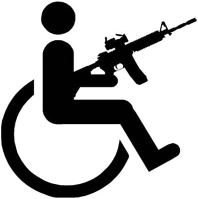 Ranger Ürünleri Handikap Tabancası Tekerlekli Sandalye-Çıkartma, Pencereler, Arabalar, Kamyonlar, Alet Kutuları,
