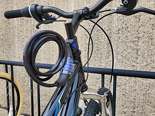 M-Dalga Spiral Kombinasyon Bisiklet Kablo Kilidi