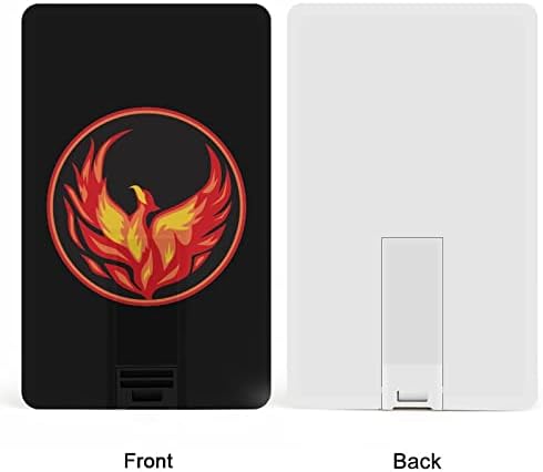 Yangın Phoenix Kredi Banka Kartı USB bellek Sürücüler Taşınabilir Bellek Sopa Anahtar Depolama Sürücüsü 64G