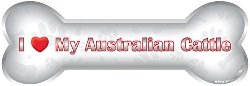 ıLeesh Avustralya Sığır Kemiği Araba Mıknatısını Seviyorum, Yansıtıcı Krom