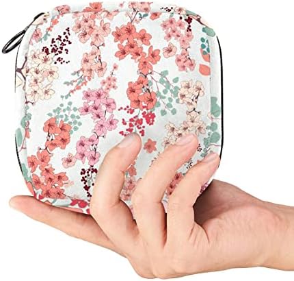 Renkli Şeftali Çiçeği sıhhi peçete saklama çantası Taşınabilir Dönem Kiti Çantası Dönem için Ped Torbalar Adet Fincan