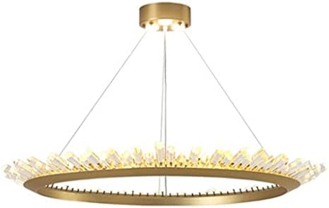 ZHYH LED avize yüzük kristal ışık Led lamba altın asılı lamba elmas avize aydınlatma ( boyut: çap 80 cm 38 w )